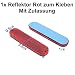 1x Mini Reflektor Rot ( Breite ca 95 mm x Höhe 25 mm x Tiefe 10 mm) zum Kleben Rückstrahler mit Zulassung Passt für Kennzeichenhalter
