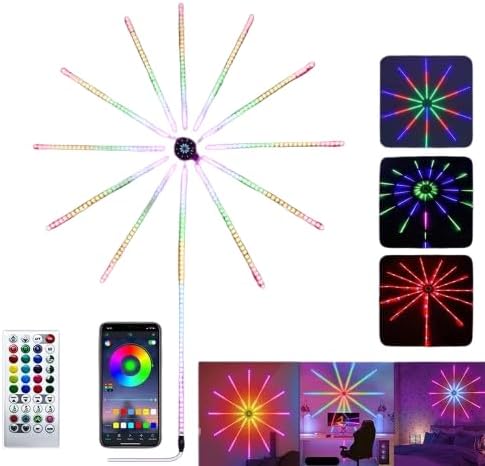 MAGA ZONE Firework LED Strip Lights – RGB Dream Color Lights with Music Sync, Timer Mode, Remote & App Control for Home Party Decor