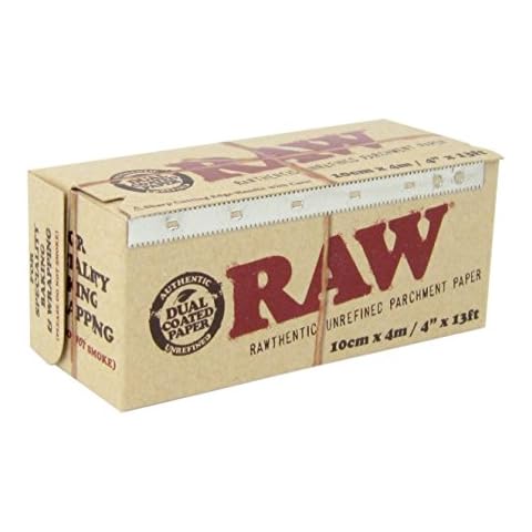 RAW Unrefined Parchment Paper Roll 100mm x 4m Cover