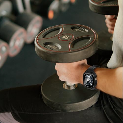 Neitra (3 in 1 360° Waterproof Case for Apple Watch Series 6 SE2 SE 5 4 Screen Protector with Strap 44mm, Sport Watch Replacement Band Rugged Protective Bumper Cases for iWatch - Image 5