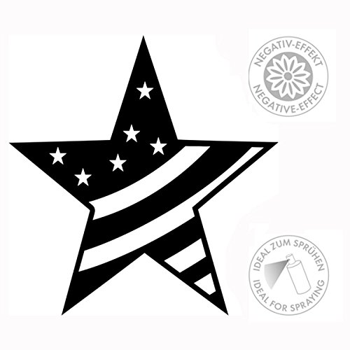 Preisvergleich Produktbild Marabu Silhouette Schablone, 30x30cm, Big Star [Spielzeug]