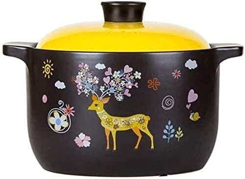 Faitout en céramique sain de 3,8L pour une cuisson lente et homogène