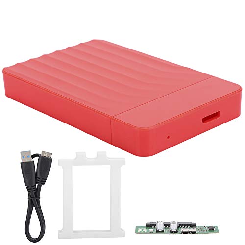 Carcasa para disco duro externo 2.5 pulgadas USB 3.0 roja miniatura 1