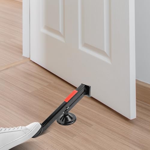 Türheber für Zimmertüren 360 Grad Drehung Möbelheber Plattenheber Fußbetätigt Hebewerkzeug Heber für Tür Maximale Hebkraft 100 KG Kompakte Maße 320 × 56 mm