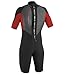 O'Neill Youth Reactor 2mm Back Zip Spring Wetsuit, Black/Red/Black, 10