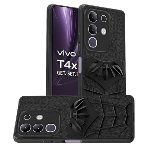 Image of AESTMO Back Cover for Vivo T4X 5G / Z10X 5G / Y31 Pro 5G | Stylish | Soft Silicone | Shockproof | Camera Lens Protection Back Cover for Vivo T4X 5G / Z10X 5G / Y31 Pro 5G (Black)