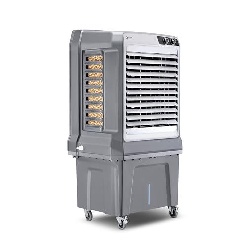 Image of Orient Electric Glacio 125L Commercial Air Cooler | High Air Delivery, 3 Speed Settings | High-Density Honeycomb Cooling Pads | Auto-Swing Technology | 1 Year Product Warranty by Orient | Grey