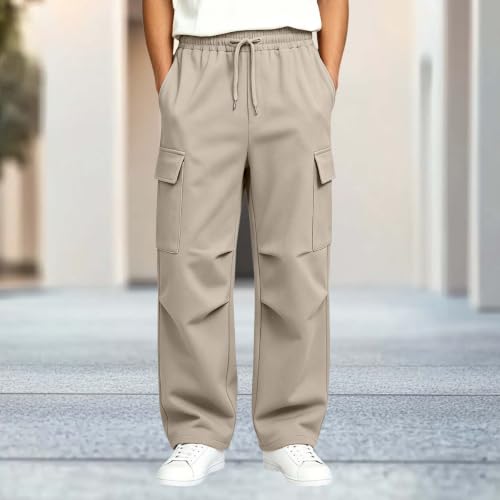 FOCLMP Boys Cargo Sweatpants 4-15 Year Old Kids Baggy School Sweats Husky - image 3