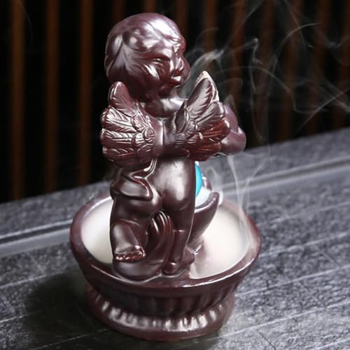 Brûleur de parfum à reflux en céramique café pour salon
