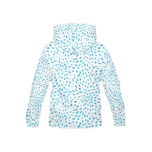 Raindrops Style Long-sleeve All Over Print Athletic Hoodies Pullover Sweatshirt2