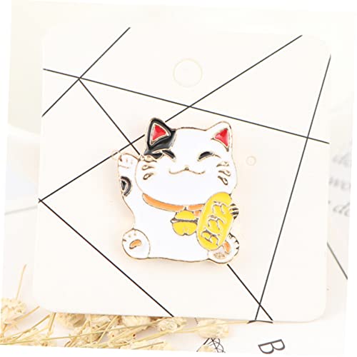 Badge chat broche VALICLUD avec épingle à nourrice anti-perte pour vêtements - 2