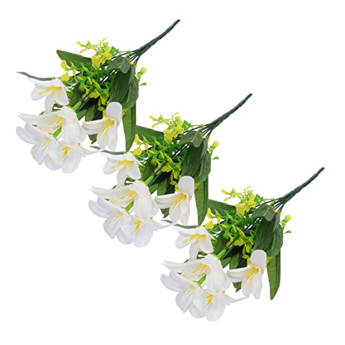 GRIRIW 3pezzi Bouquet Artificiali Lillà Per Decorazioni Matrimonio e Cerimonie e e Riutilizzabile