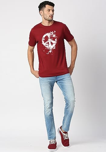 Image of Wear Your Opinion Mens S to 5XL Graphic Printed T-Shirt (Design: Peace Bird)