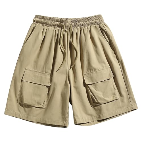 Pantalon Cargo Homme Grande Taille Tube Droit Ajustable