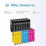 BunToner 604 XL kartridże do drukarek kompatybilne z Epson 604XL Wkłady do drukarki Epson XP 3200 do XP 2205 XP 4200 XP 3205 XP 4205 Workforce WF-2910 WF-2930 WF-2935 WF-2950 (zestaw 16 szt.)