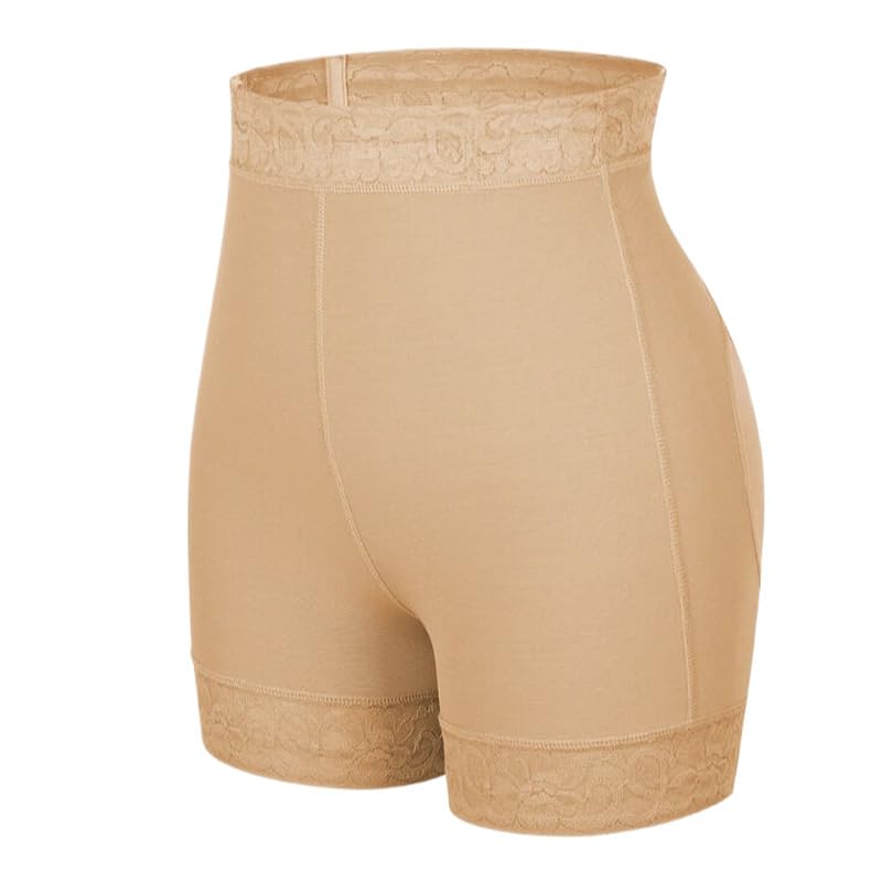 Mujer Bragas con Relleno - Entrenador De Cintura Culo Falso Realzador De Cadera Sexy Control De Barriga Bordado De Encaje Cintura Alta Lencería De Color Sólido De Gran Tamaño