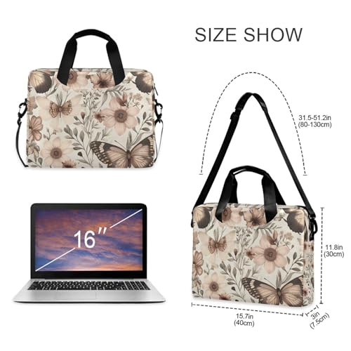 Funda para portátil con estampado de mariposas ALAZA 13-15.6 pulg miniatura 5