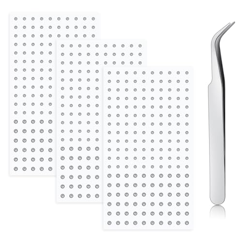 Hebterrka Juego de 495 Piercings para la Cara, Anillo para la Nariz, Septum y...