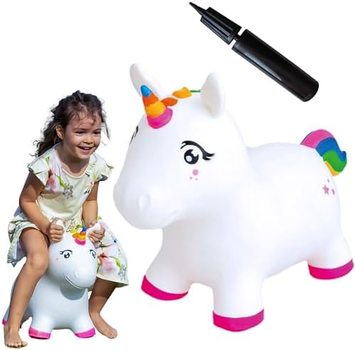 GERARDO'S Ride-On Unicorn | Kids Bouncy Animal Hopper | Toys for ...