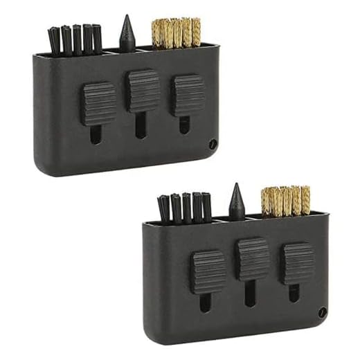 IRYNA 3 in 1 Golf Club Brush and Groove Cleaner Kit - Plastic Tool With 3 Hole Copper Brush - Accessories for Men (2 Pack)