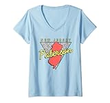 donna paterson new jersey retro triangolo nj city maglietta con collo a v