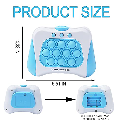 Handheld Game Toy, Light And Sound Press Bubble Game Sensory Fidget Toys Newest Upgrade Fun Classic Pop , Silicona Squeeze Stress Relief Party Supplies Favor For Home, Beach, Park, Birthday, Gifts #TOP2