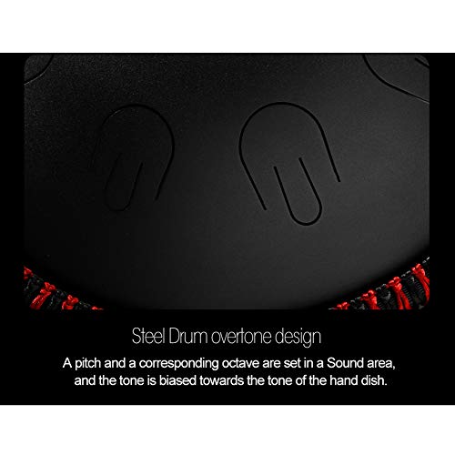 Steel Tongue Drum Kit 9 Notas 14 Pulgadas Negro miniatura 7