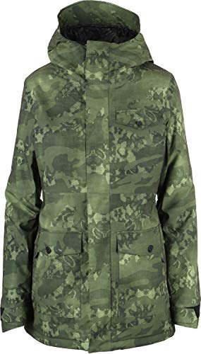 Volcom Bow Insulated Gore-Tex Snowboard Jacket Womens Sz M Camouflage