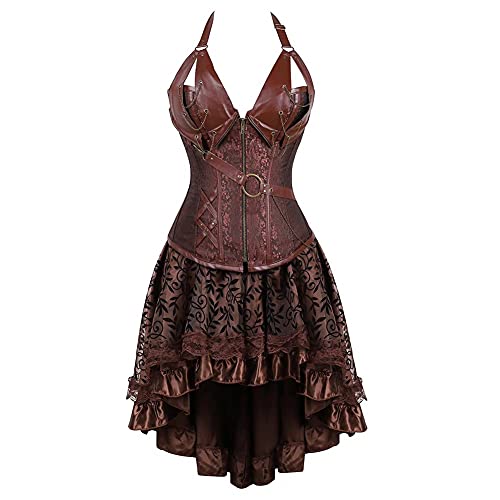 Grebrafan Steampunk Corsage Mit Tüll Rock Und Pira Produktbild-Vorschau 6