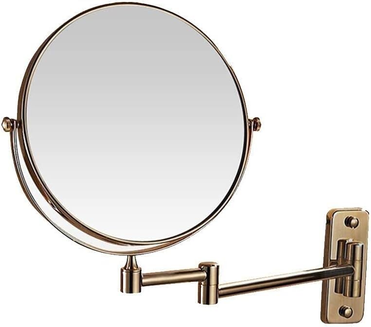 Miroir maquillage grossissant rotation murale salle de bains double face
