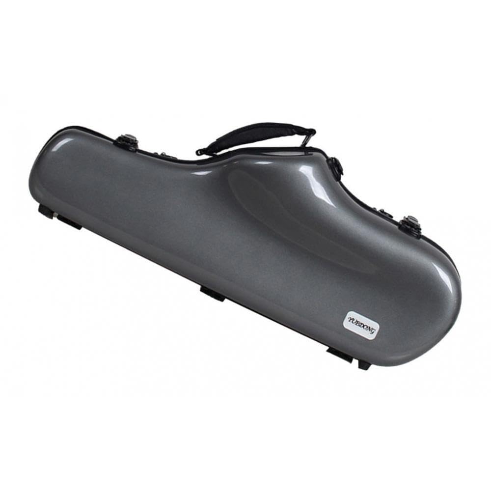 WUUISDNX Custodia resistente per sassofono con tracolla per musicisti che proteggono i sassofoni contralto durante i viaggi. Borsa portatile per sassofono , grigio , 62x24x14cm