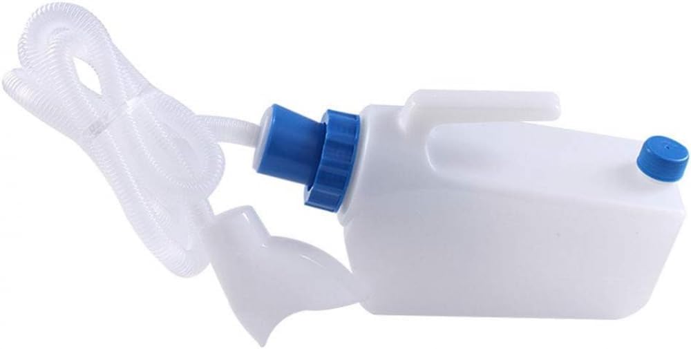 Bed Urinal with 1.5M Tube - Universal Female & Male Pee Bottle Travel Toilet - Urine Collector for
