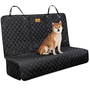 AMZPET Dog Car Seat Cover (Universal: 133cm Wide) – Waterproof Car Seat Covers for Dogs & Children, Non-slip & Scratch…