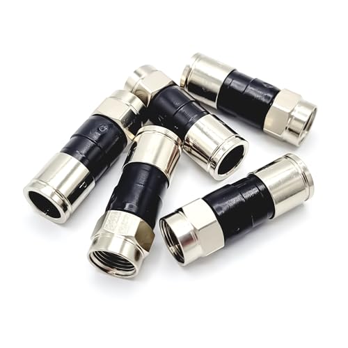 Conectores coaxiales RG6 F-type 5 unidades miniatura 2