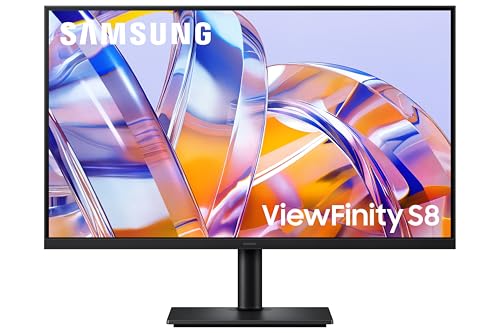 Image of Samsung 32 inch ViewFinity S8 Monitor| 4K 3840 x 2160 |350nits| 1.07 Billion Colors| SRGB 99% | PIP | PBP | HDR10 |Display Port| HDMI Port | Multiple USB Ports | Eye Care|LS32H802UAWXXL|Black