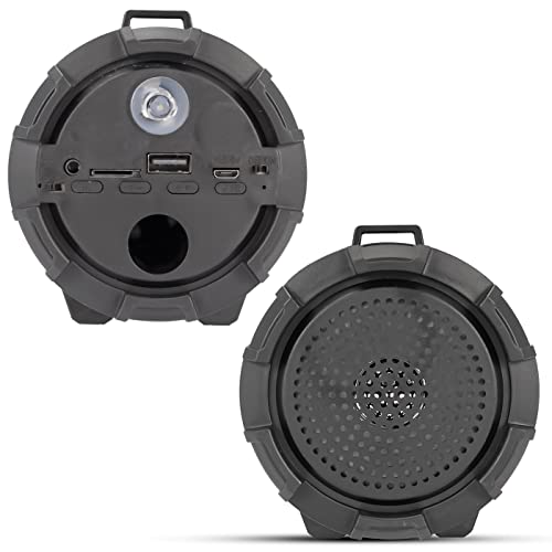 Caixa de Som Bluetooth Amplificada Suporte de Celular com Microfone Rádio FM Usb SD P2 Portátil (Cam