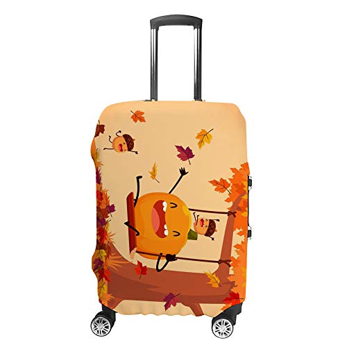 Housse pour valise citrouille anti-salissure protégeant vos bagages chocs