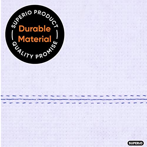 Image of Floor Squeegee Mop and Cloth for Tile, Concrete, Laminate, Garage, Bathroom 48 inch Long Handle 18 inch Window Foam Squeegee with 3 Cloths - Superio