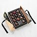 CARIANS Valentine's Day Chocolate Gourmet Truffles Box, Chocolate Gift Box, Box of Candy, Assorted Luxury Chocolate Basket, Dark, Milky, Hazelnut Truffles, Elegant Valentine’s Day Gift for Her, 11 Pcs.