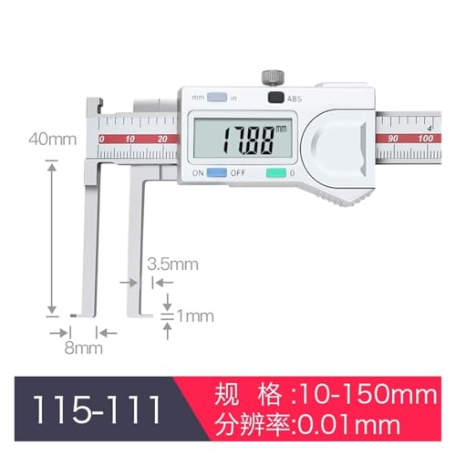 Calibrador Vernier de Acero Inoxidable 10-150mm miniatura 2