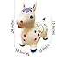 Bouncy Horse Shark - ECO-Friendly - Animal Bouncing Horse Hopper Toy, Inflatable Ride on Jumping Bouncer for Kids (Blue)