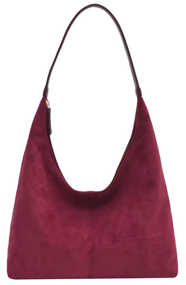 Suede Tote Bag For Women Shoulder Bag Retro Handbags Soft