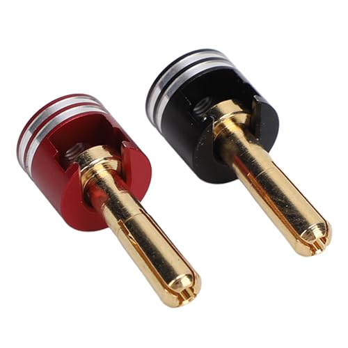 Enchufe del Disipador de Calor G - Conectores Tipo Banana de Cobre y Aluminio de 4 Mm con Disipador de Calor para Automóviles RC - Conectores de Metal para un Rendimiento