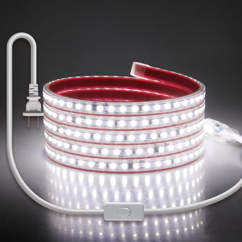 Tira LED de 2M 110V Luz Fría 6000K Flexible e Impermeable miniatura 1