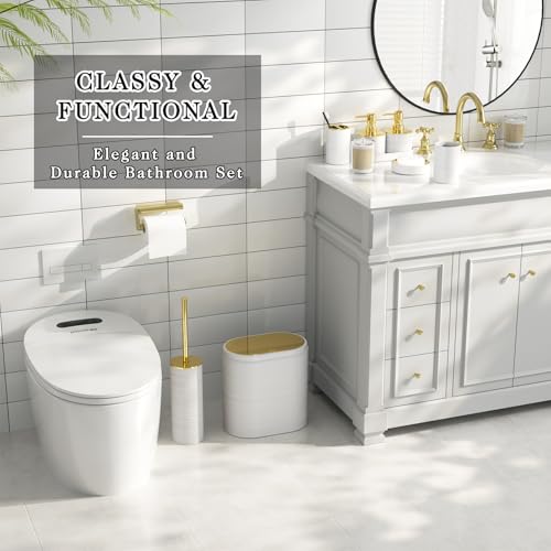 Accesorios para baño blanco 2 Imagen adicional