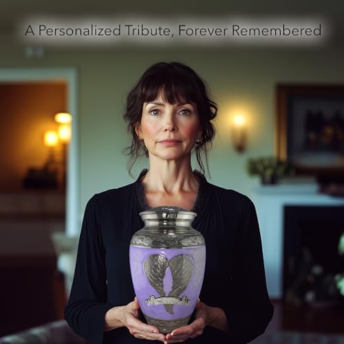 Image of Angel Wing Cremation Urns for Human Ashes Adult Female Angel Urns for Ashes