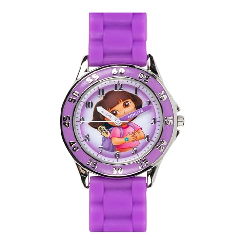 Accutime Dora the Explorer by Nickelodeon Analog Quartz Watch for Kids - Purple Time-Teaching Watch with Easy-Read Dial - Image 3