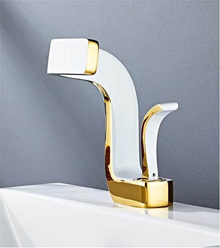 Grifo de lavabo negro con agua fría y caliente para fregadero de cocina y baño 4
