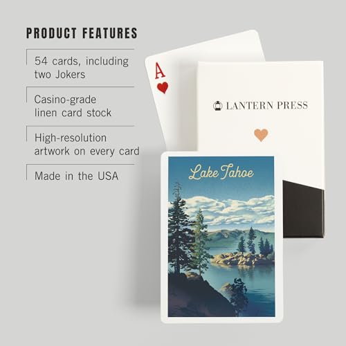 Baraja de poker Lake Tahoe de 52 cartas miniatura 3