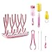 TANGGER Séchoir pour Biberons de Bébé & 7 Brosse de Nettoyage pour Bouteille Rose Biberon Egouttoir Sans BPA